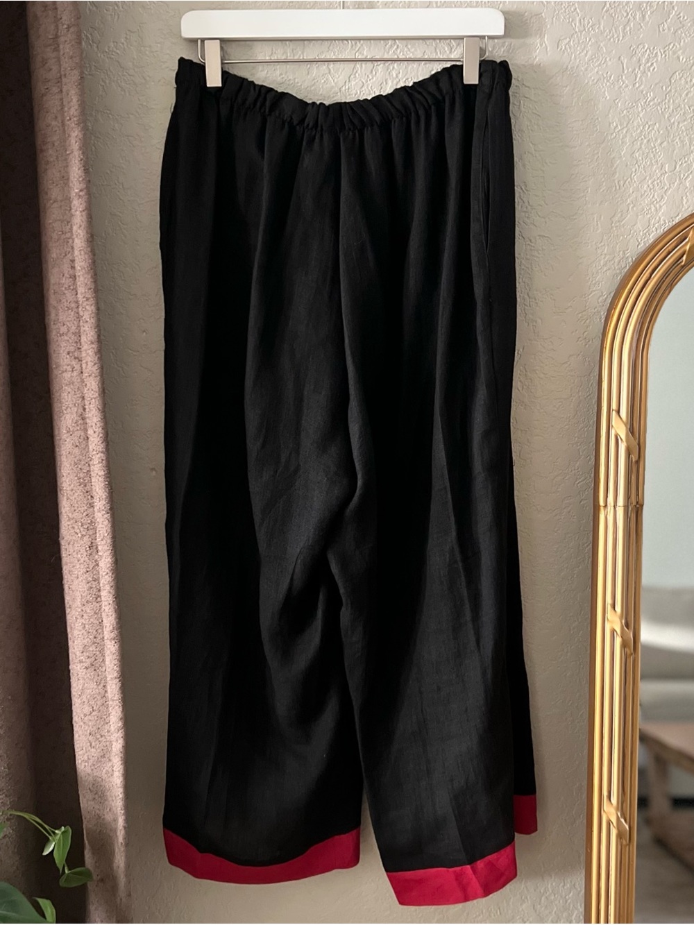 Kedem Sasson Women's Linen Pants *Read Description* Measurements Pictured